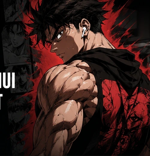 Illustration manga d’un athlète